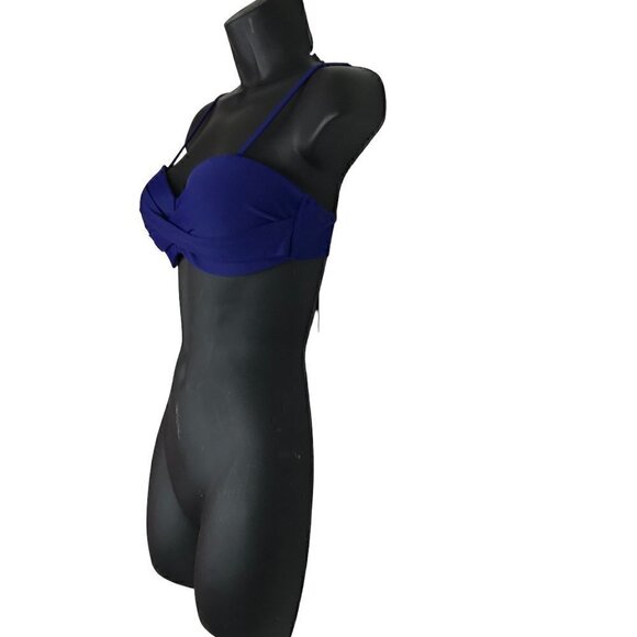 Nwt  Beachsissi Royal Blue Bikini Top Size S - Picture 3 of 5